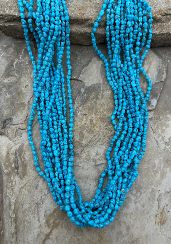 Sleeping Beauty Turquoise (AZ) 3-4mm Nugget Beads ONE 18