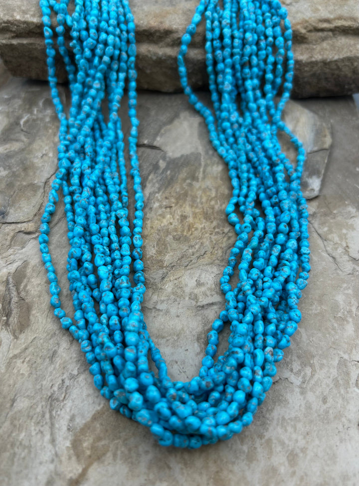Sleeping Beauty Turquoise (AZ) 3-4mm Nugget Beads ONE 18