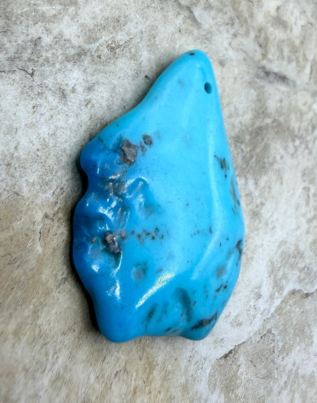 Sleeping Beauty Turquoise (AZ) Focal Pendant Bead 22x32mm