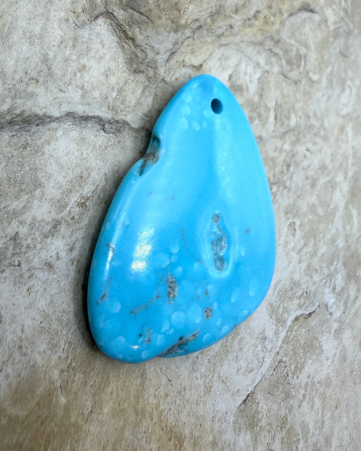 Sleeping Beauty Turquoise (AZ) Focal Pendant Bead 29x39mm