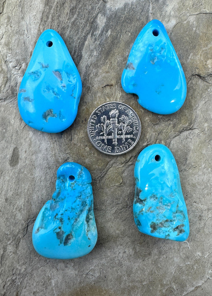 Sleeping Beauty Turquoise (AZ) Large Hole Focal Beads