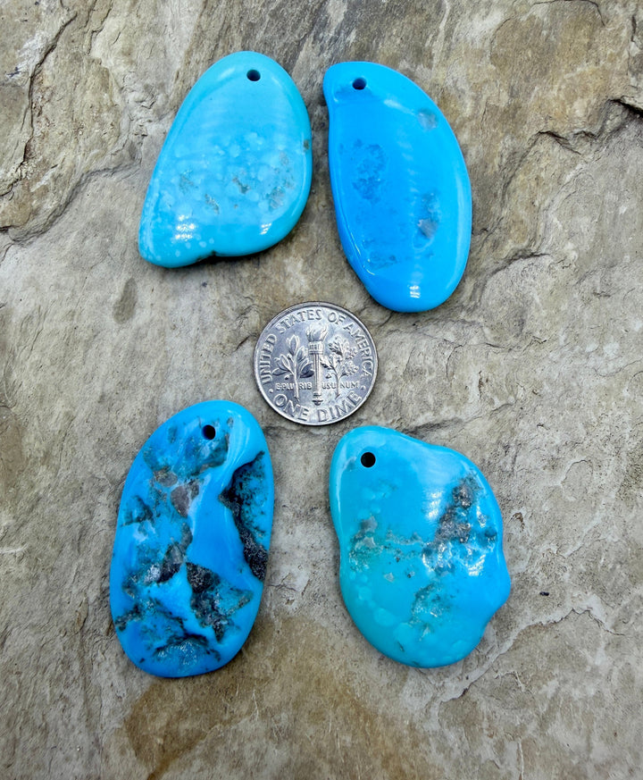 Sleeping Beauty Turquoise (AZ) Large Hole Focal Beads