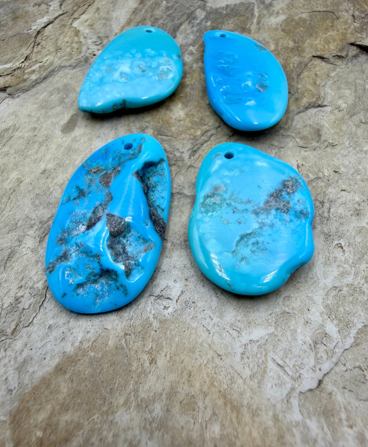 Sleeping Beauty Turquoise (AZ) Large Hole Focal Beads