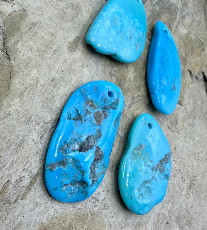 Sleeping Beauty Turquoise (AZ) Large Hole Focal Beads