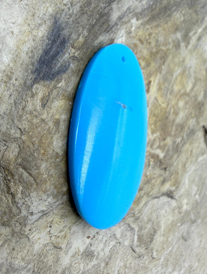 Sleeping Beauty Turquoise (AZ) Oval Focal Pendant Bead