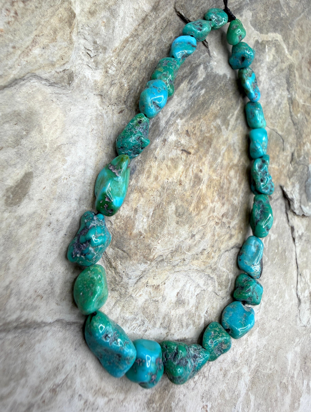Sonora Mountain Turquoise (Mexico) Nugget Beads 6x6-8x12mm