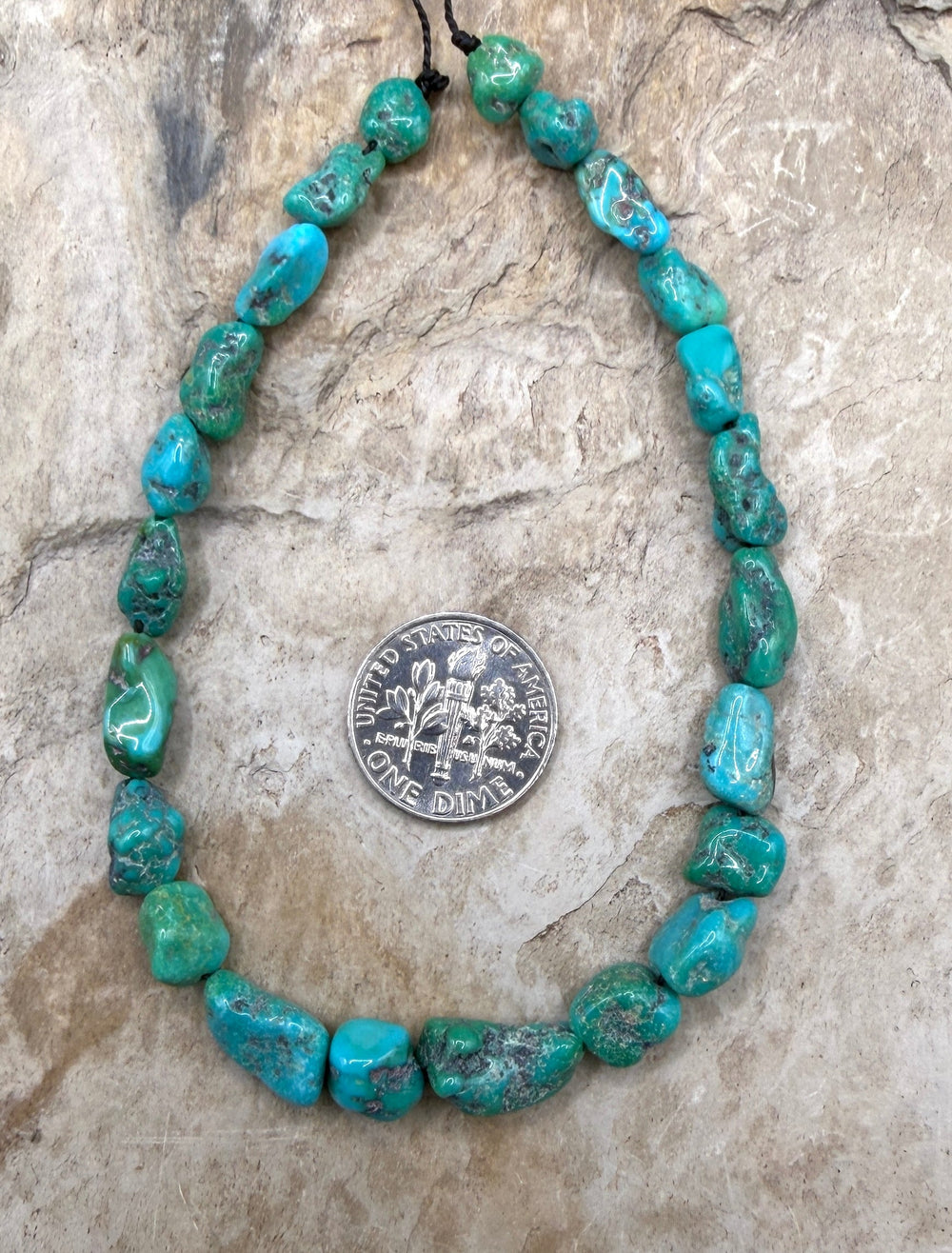 Sonora Mountain Turquoise (Mexico) Nugget Beads 6x6-8x12mm