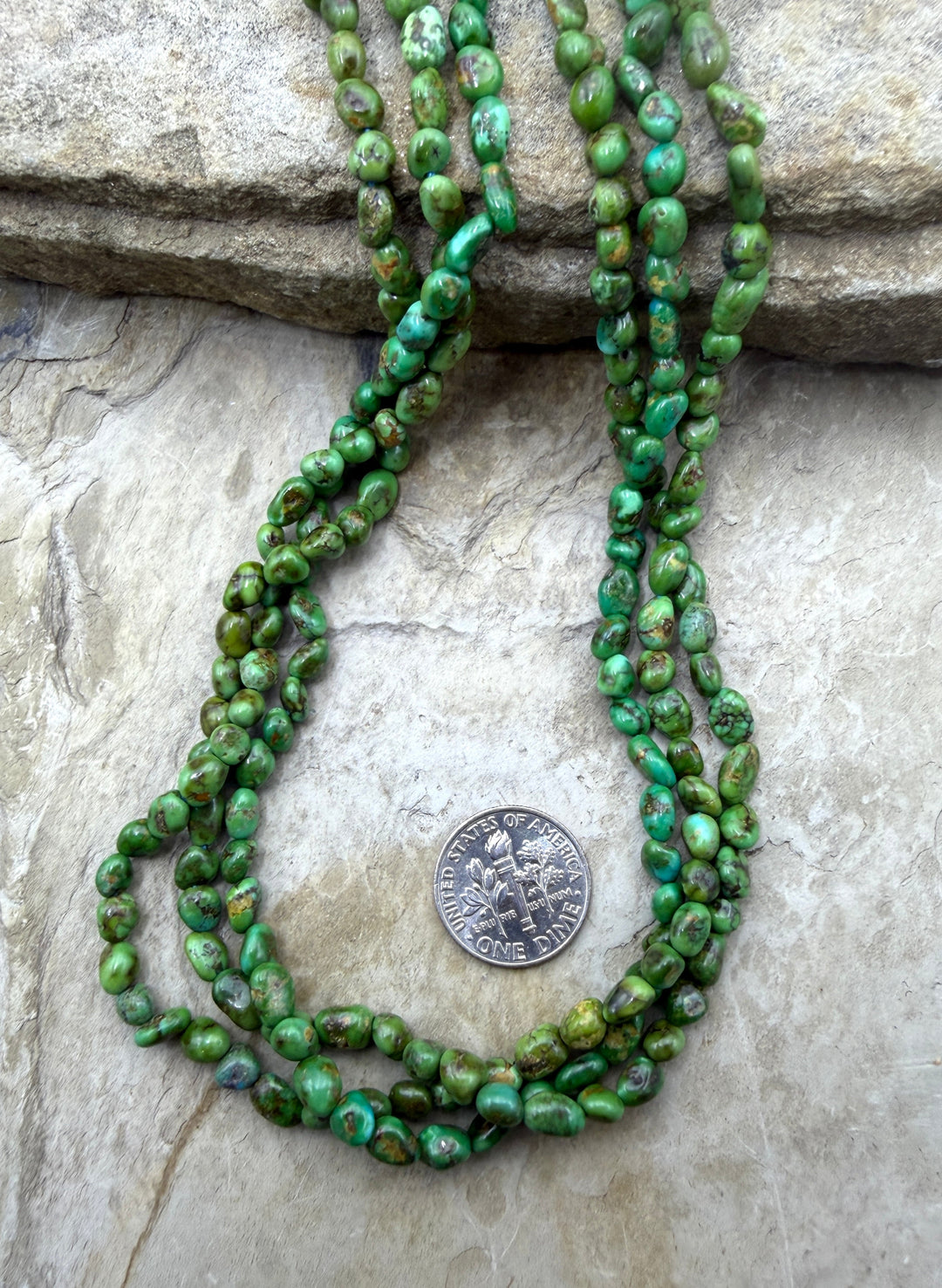 Sonoran Gold Turquoise (Mex) 4-4.5mm Rounded Nugget Beads