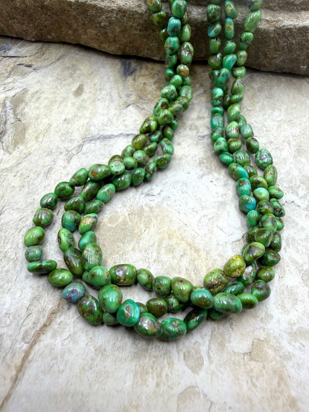 Sonoran Gold Turquoise (Mex) 4-4.5mm Rounded Nugget Beads