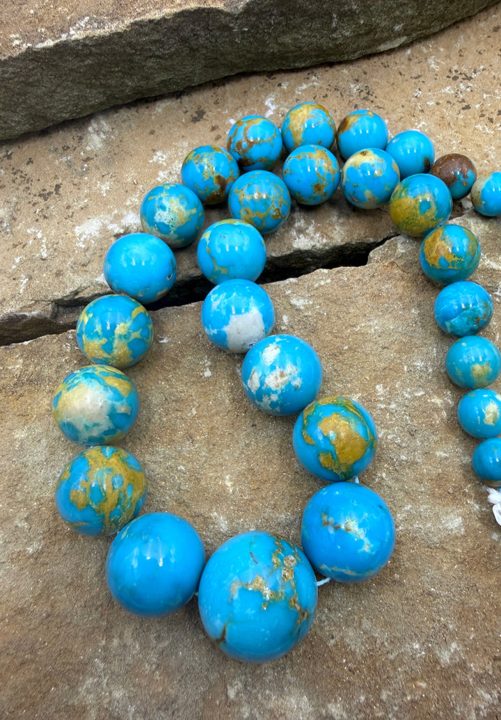 Spectacular One-Of-A-Kind Armenian Turquoise BIG Graduated