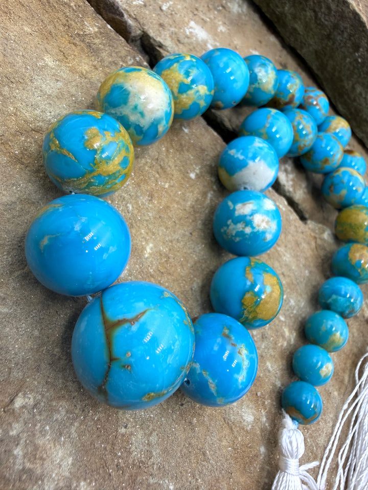 Spectacular One-Of-A-Kind Armenian Turquoise BIG Graduated