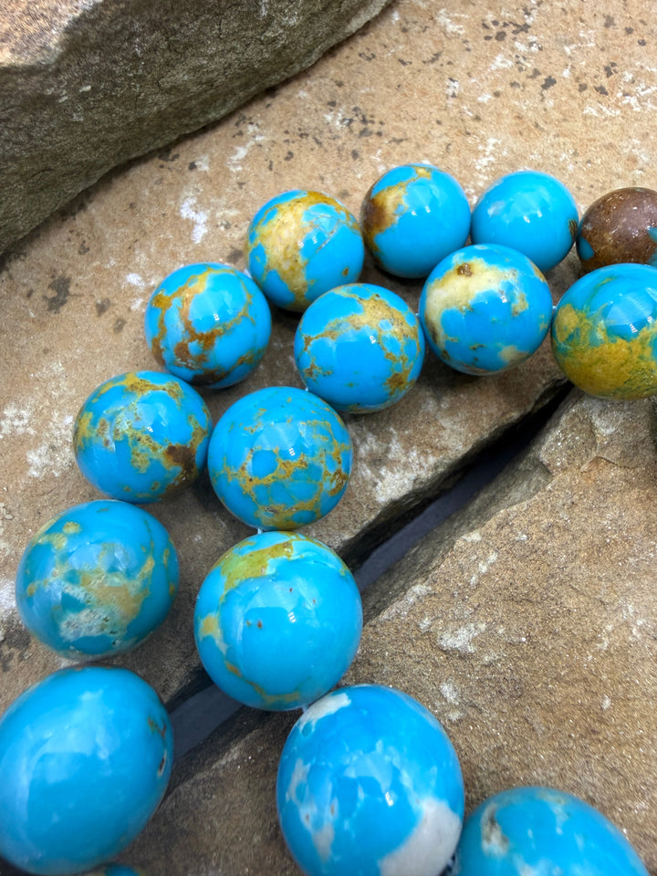 Spectacular One-Of-A-Kind Armenian Turquoise BIG Graduated