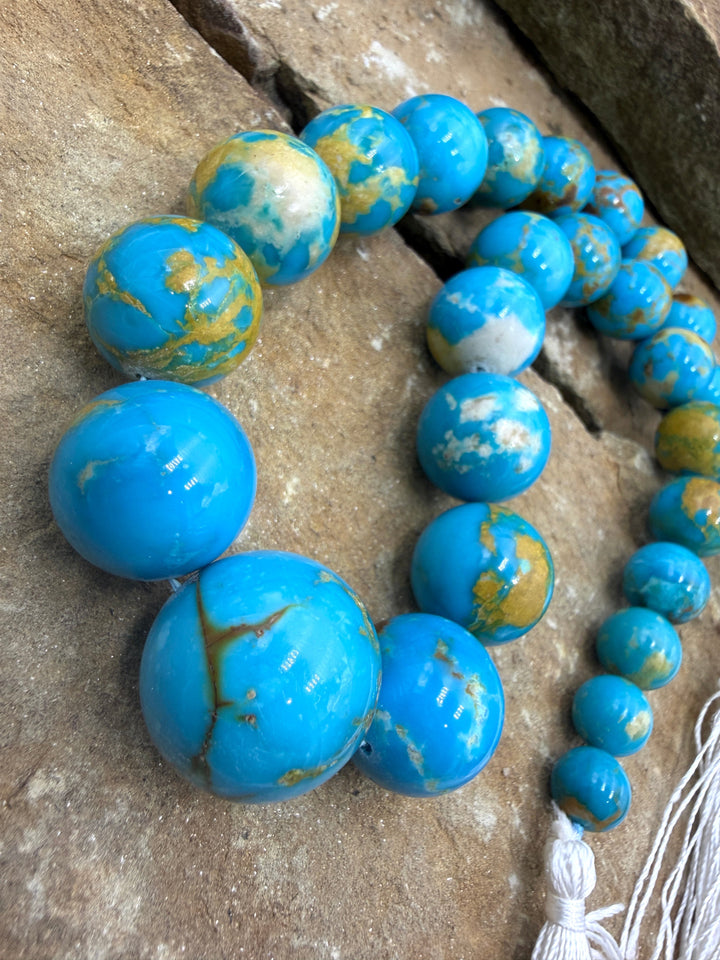 Spectacular One-Of-A-Kind Armenian Turquoise BIG Graduated