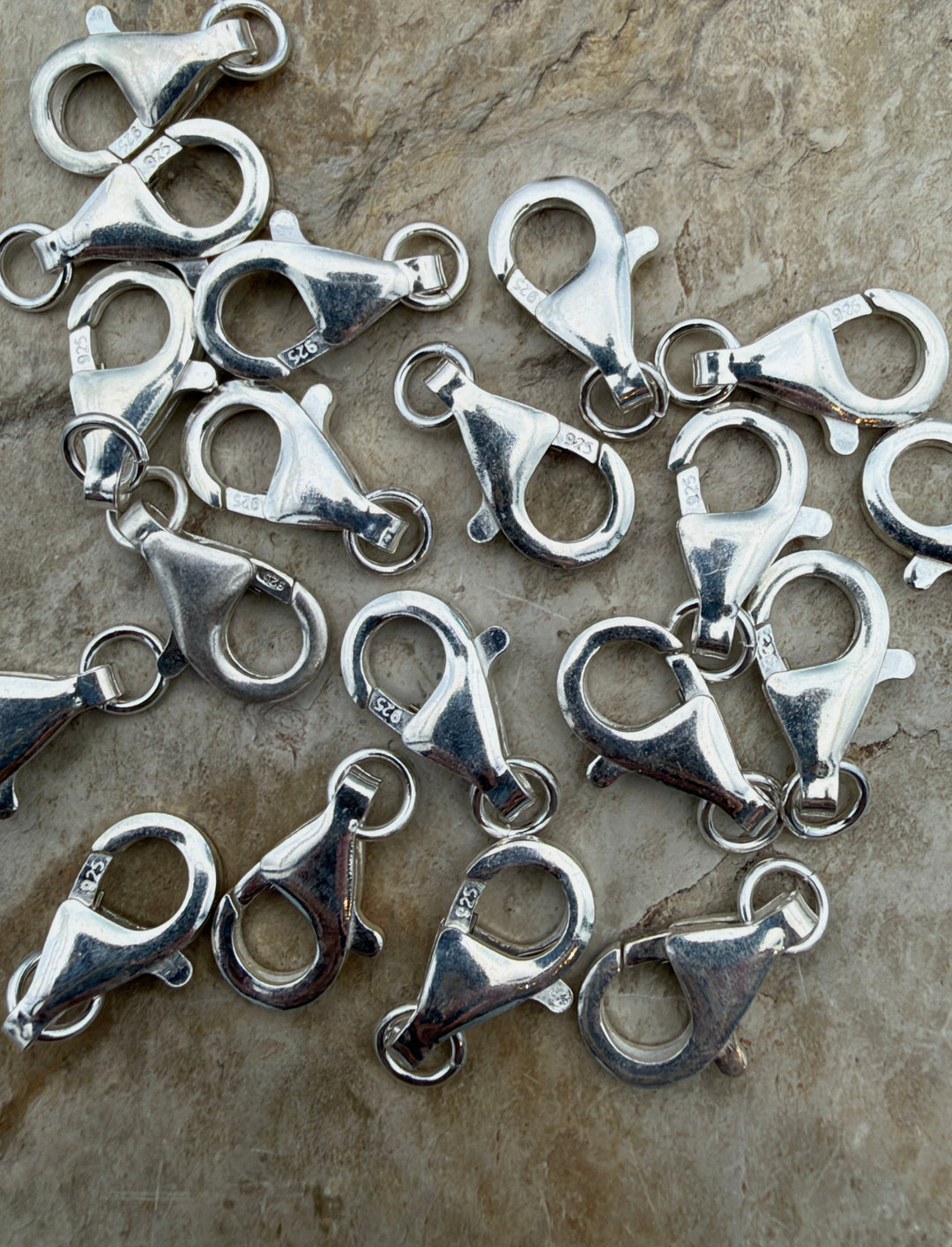 Sterling Silver BIG Lobster Claw Clasp with Junp Ring
