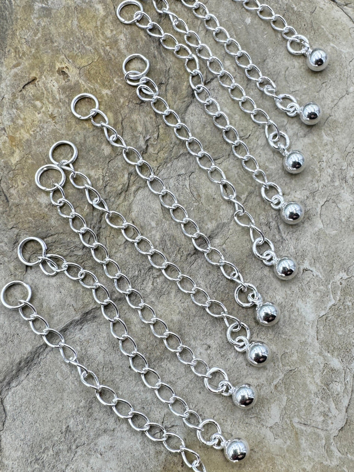 Sterling Silver Extender Chain for Necklace 2 inch Extender