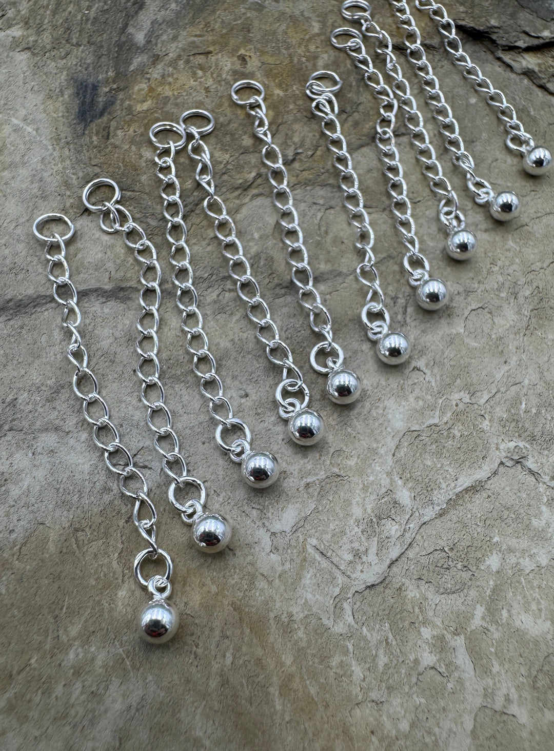 Sterling Silver Extender Chain for Necklace 2 inch Extender