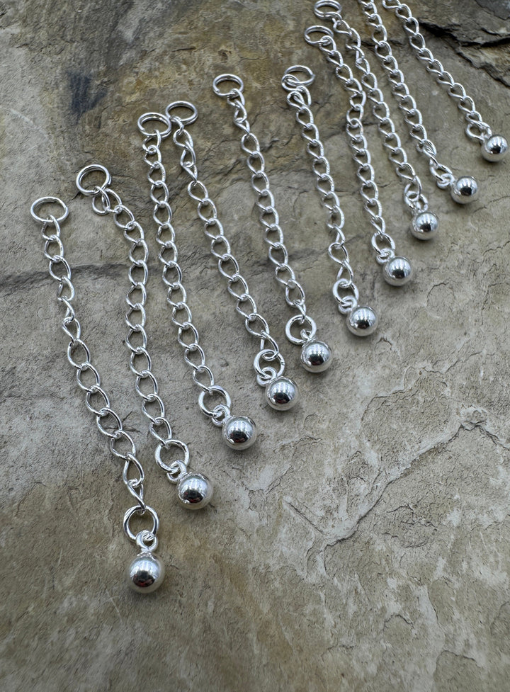 Sterling Silver Extender Chain for Necklace 2 inch Extender