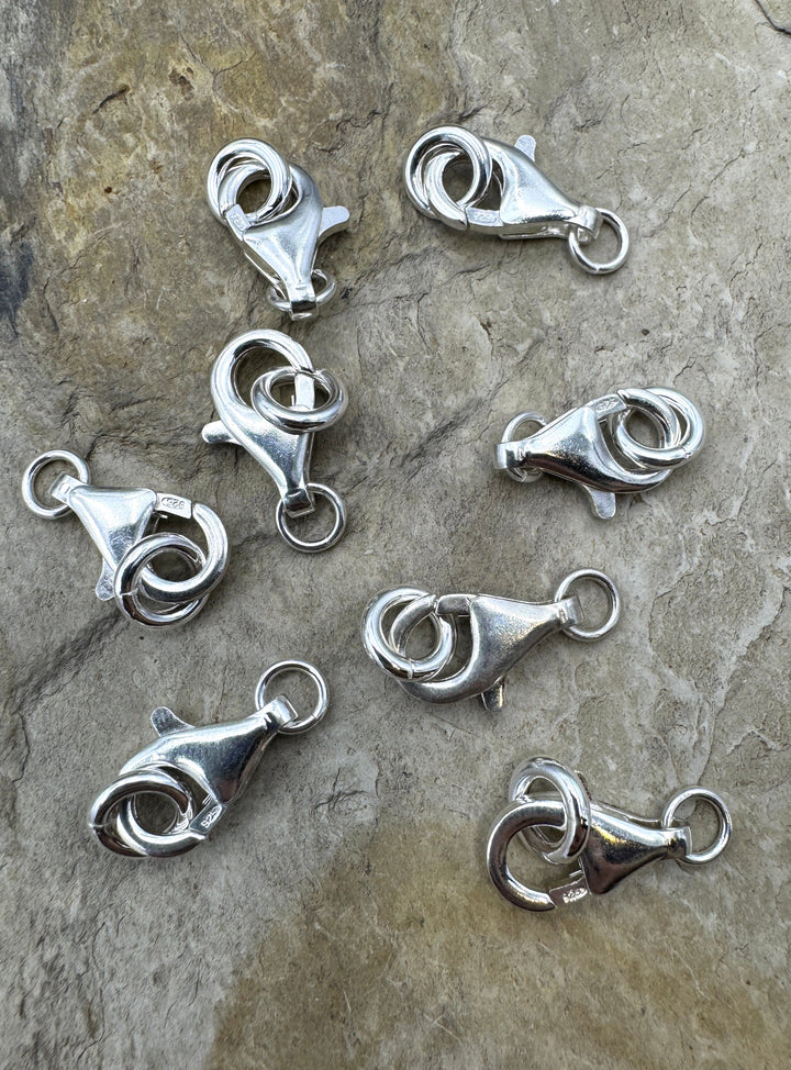 Sterling Silver GIANT (12x16mm) Heavy Lobster Claw Clasp