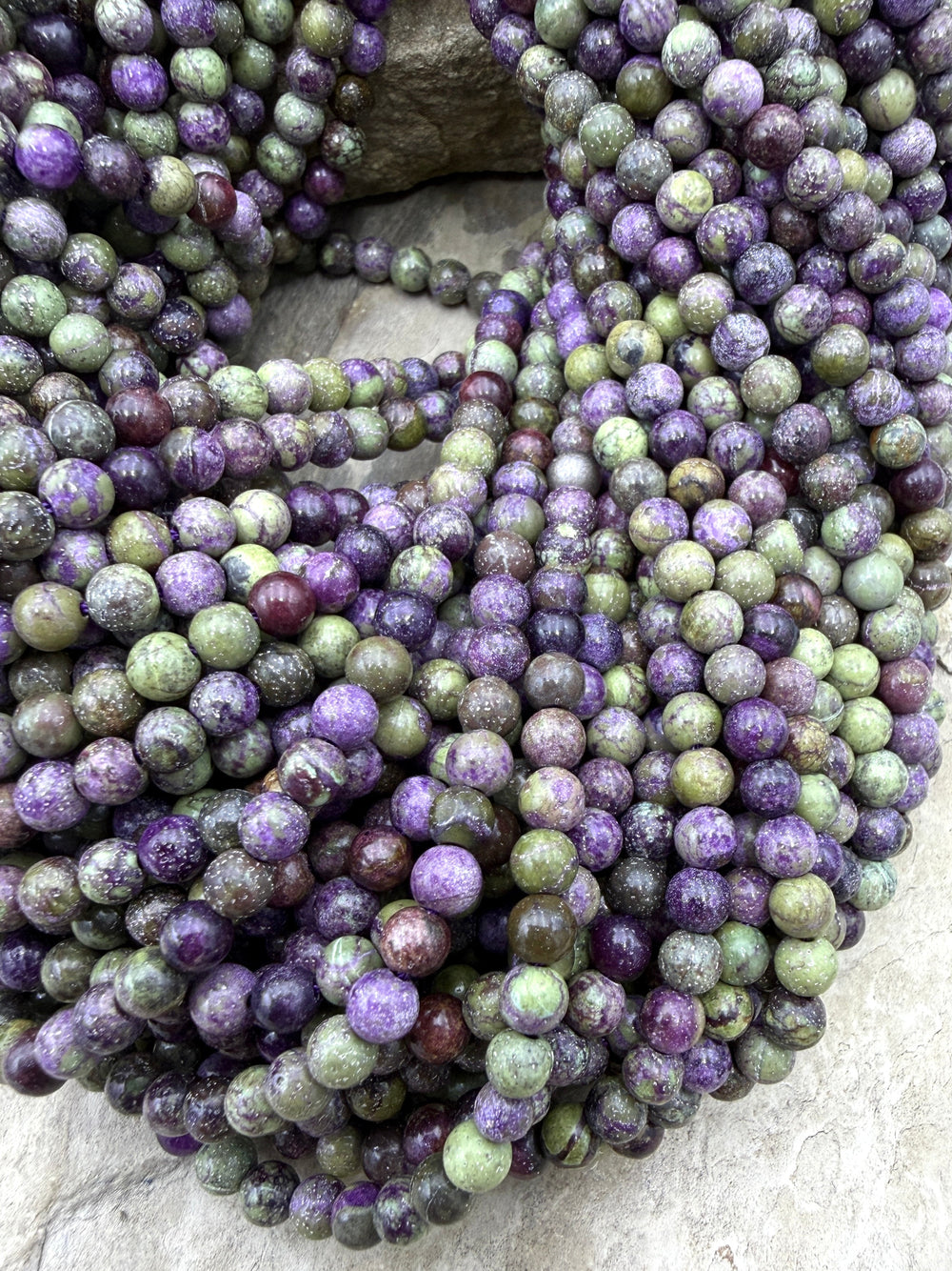 Stichite/Atlantisite (Australia) 4mm Round Beads 16 Inch