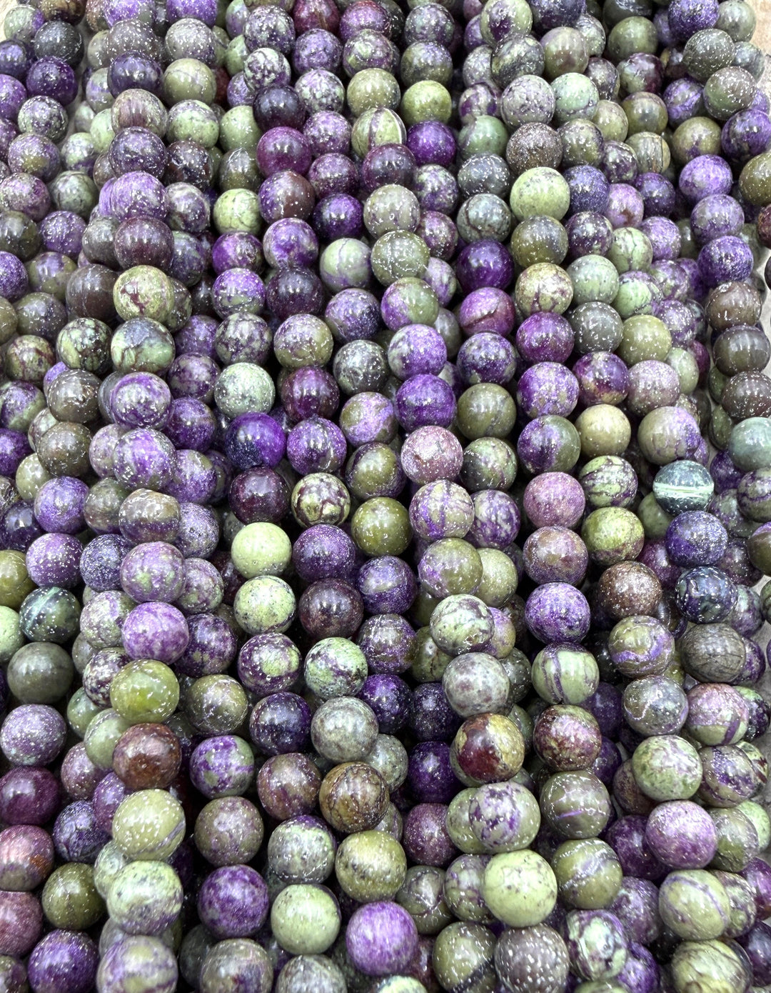Stichite/Atlantisite (Australia) 4mm Round Beads 16 Inch