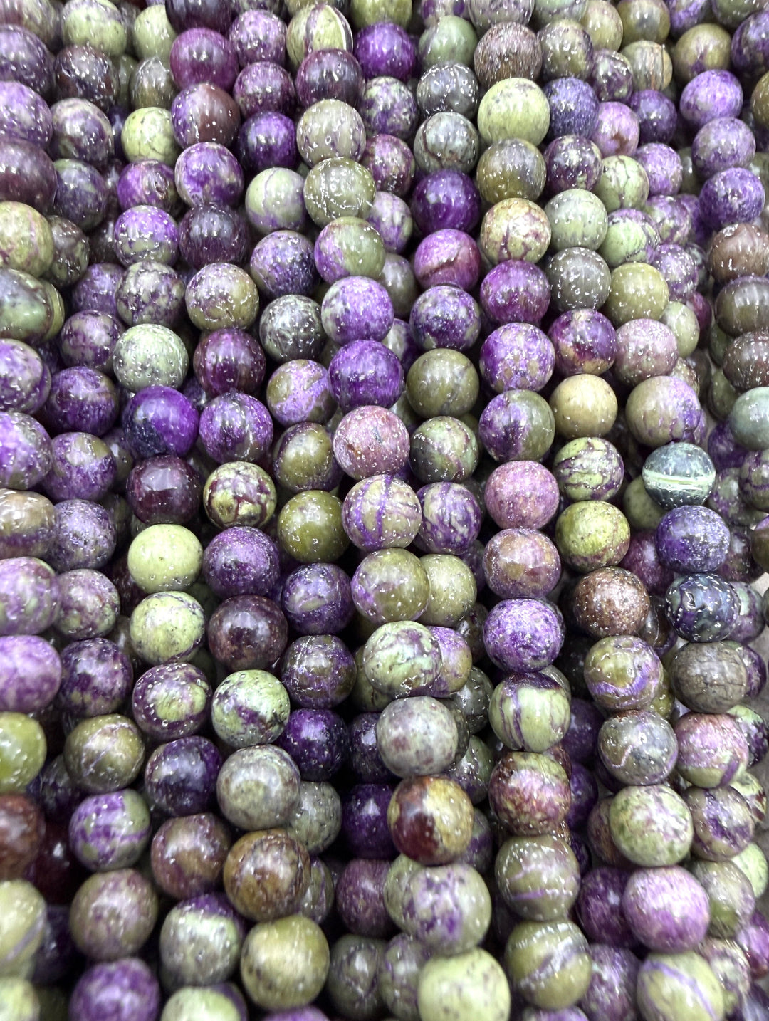 Stichite/Atlantisite (Australia) 4mm Round Beads 16 Inch