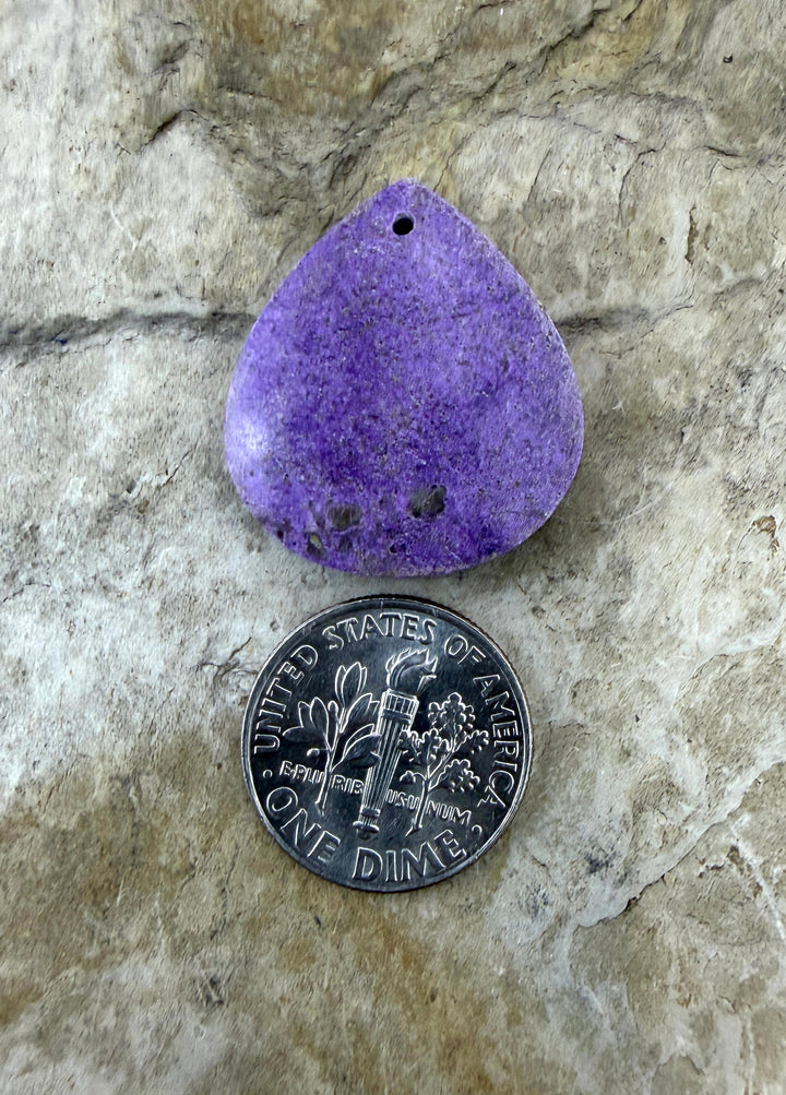 Stichite/Atlantisite (Australia) Focal Pendant Bead 21x24mm