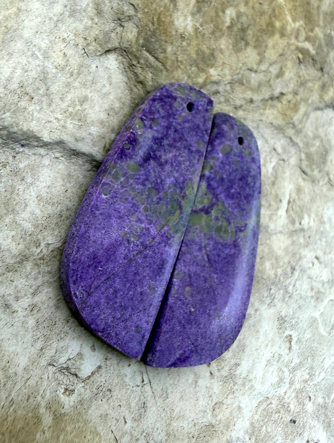 Stichite/Atlantisite (Australia) Matching Earring Slab Bead