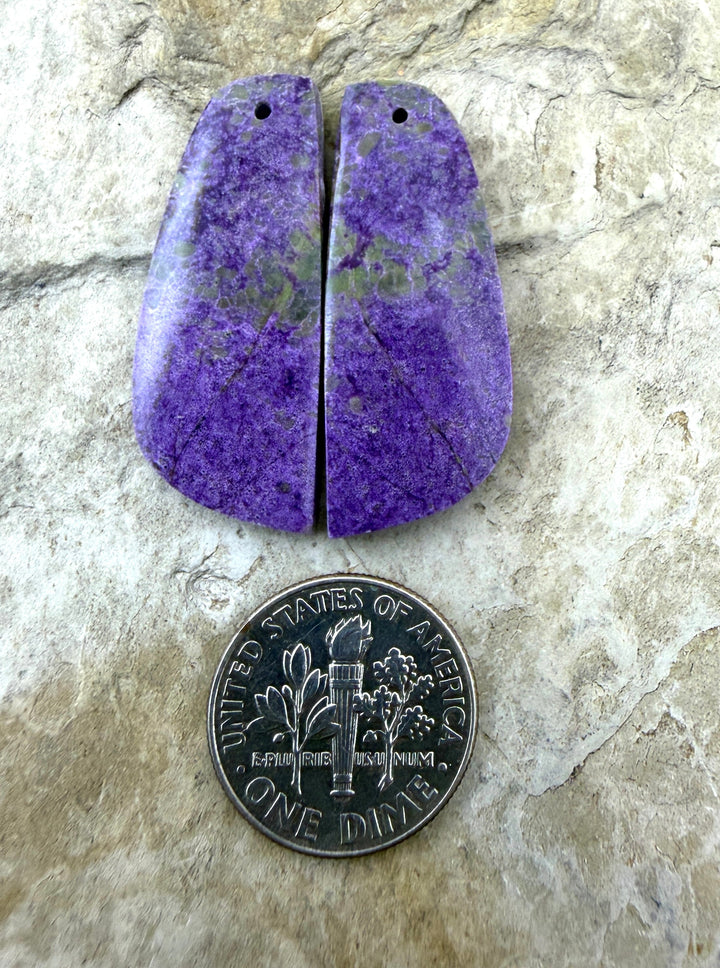 Stichite/Atlantisite (Australia) Matching Earring Slab Bead