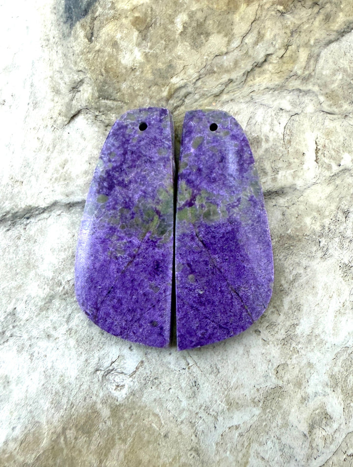 Stichite/Atlantisite (Australia) Matching Earring Slab Bead