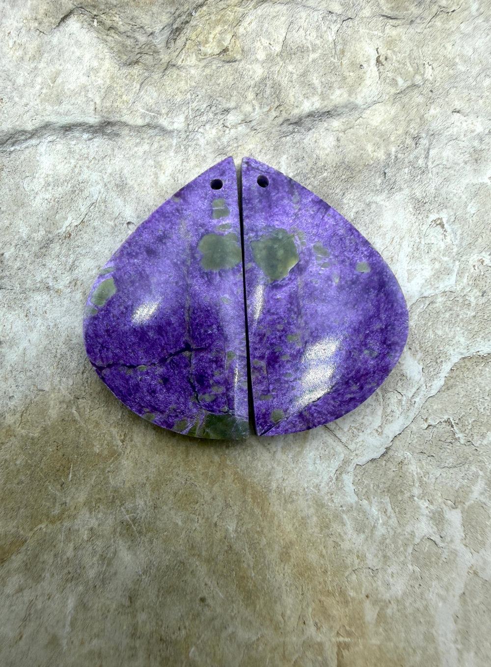 Stichite/Atlantisite (Australia) Matching Earring Slab Bead