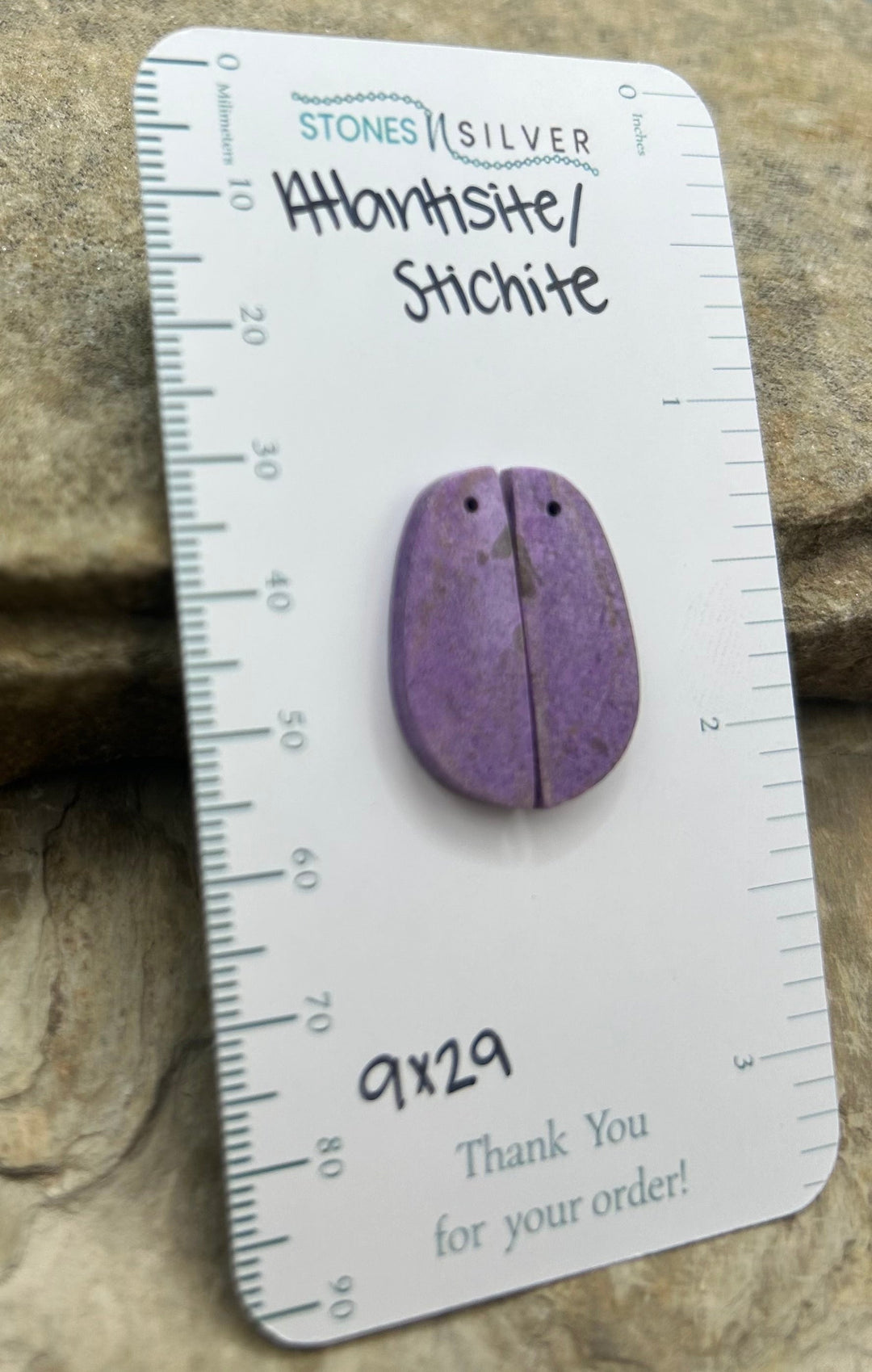 Stichite/Atlantisite (Australia) Matching Earring Slab Bead