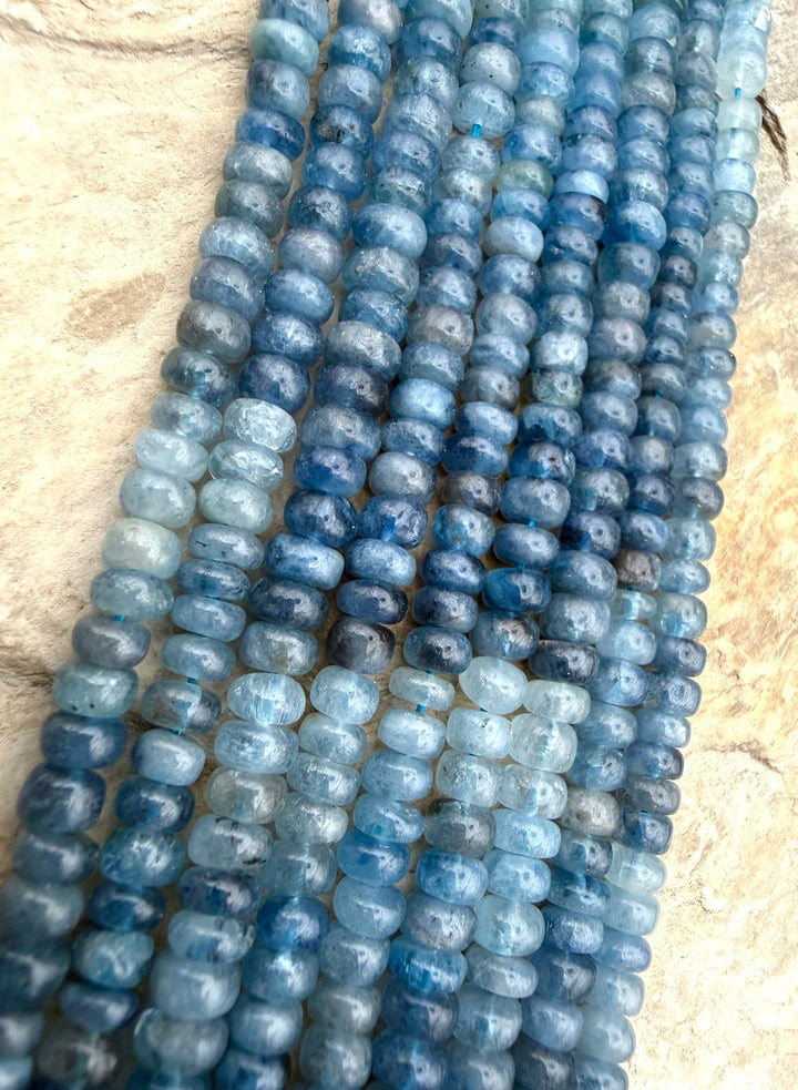 Tanzanite 4mm Rondelle Beads 15 Inch Strand - tanzanite