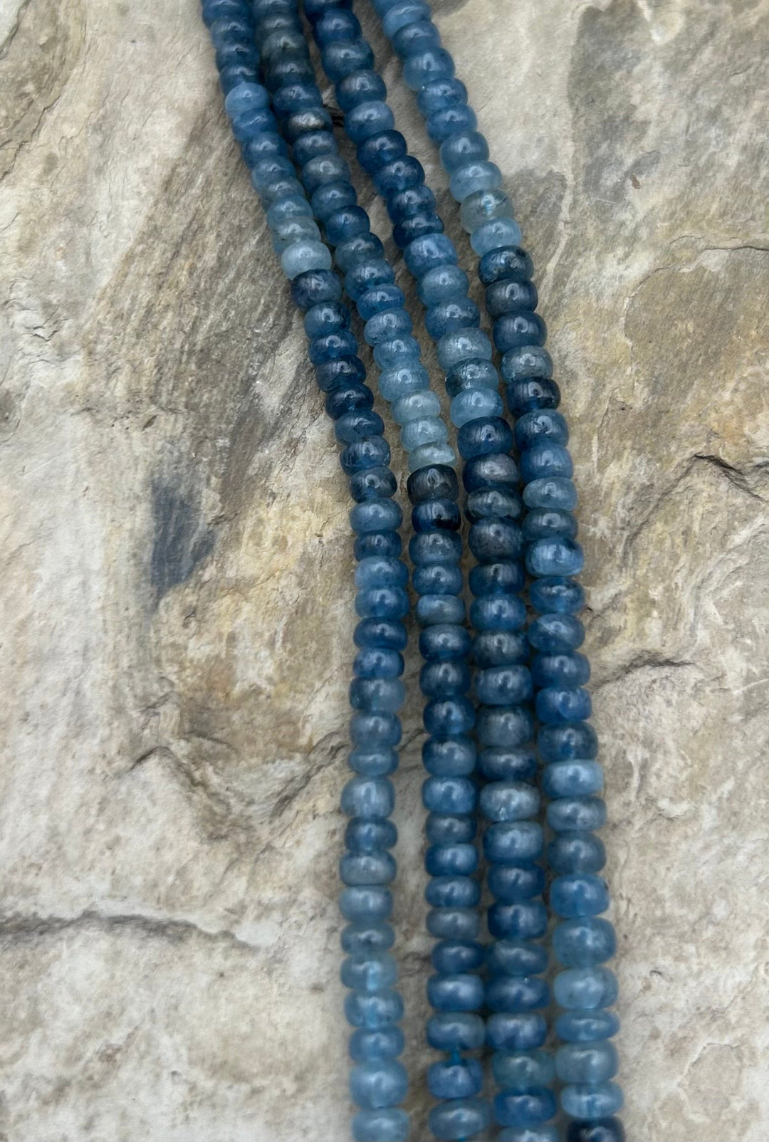 Tanzanite 4mm Rondelle Beads 15 Inch Strand - tanzanite