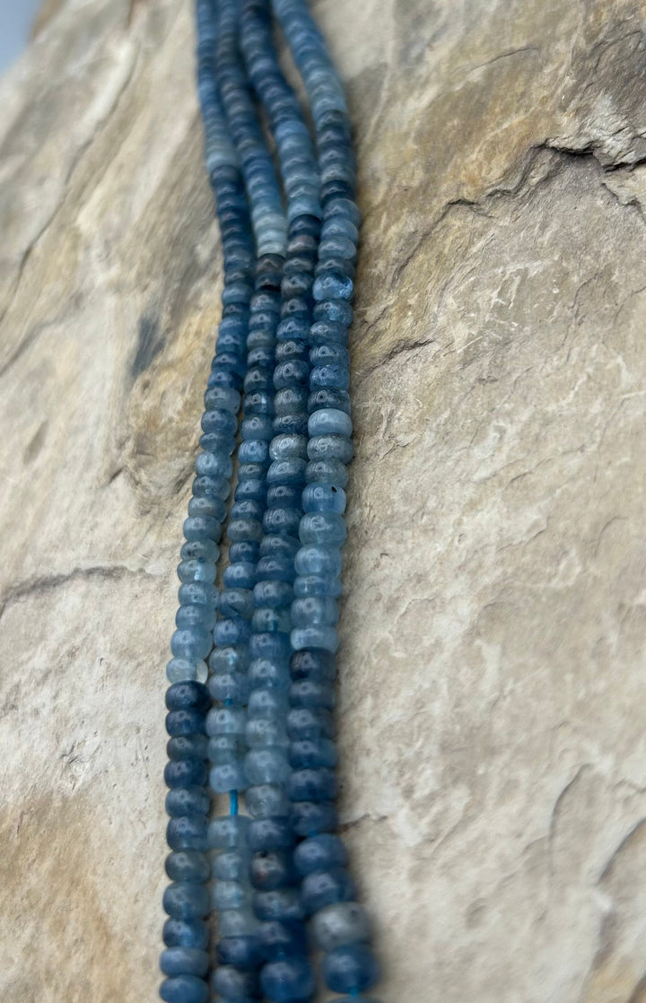 Tanzanite 4mm Rondelle Beads 15 Inch Strand - tanzanite