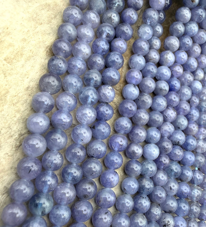 Tanzanite 6mm Round Beads 15.5 Inch Strand - tanzanite