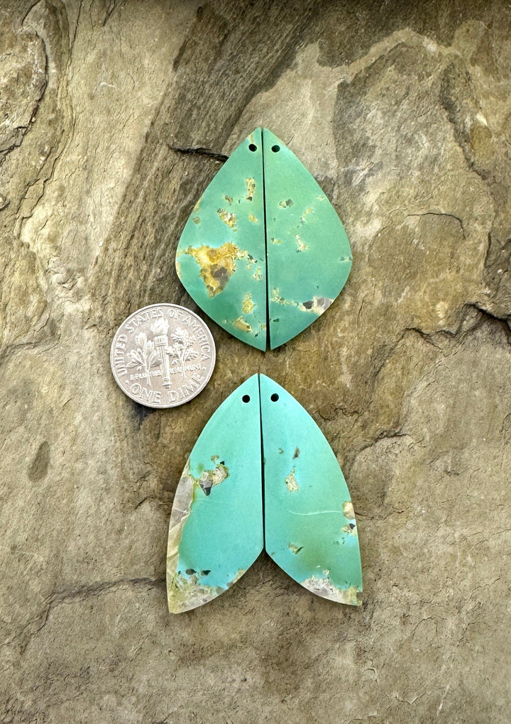 Turquoise Mountain Turquoise (Arizona) Large Earring Slab