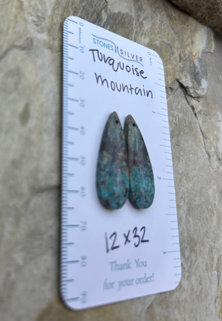 Turquoise Mountain (Arizona) Matching Earring Slab Bead