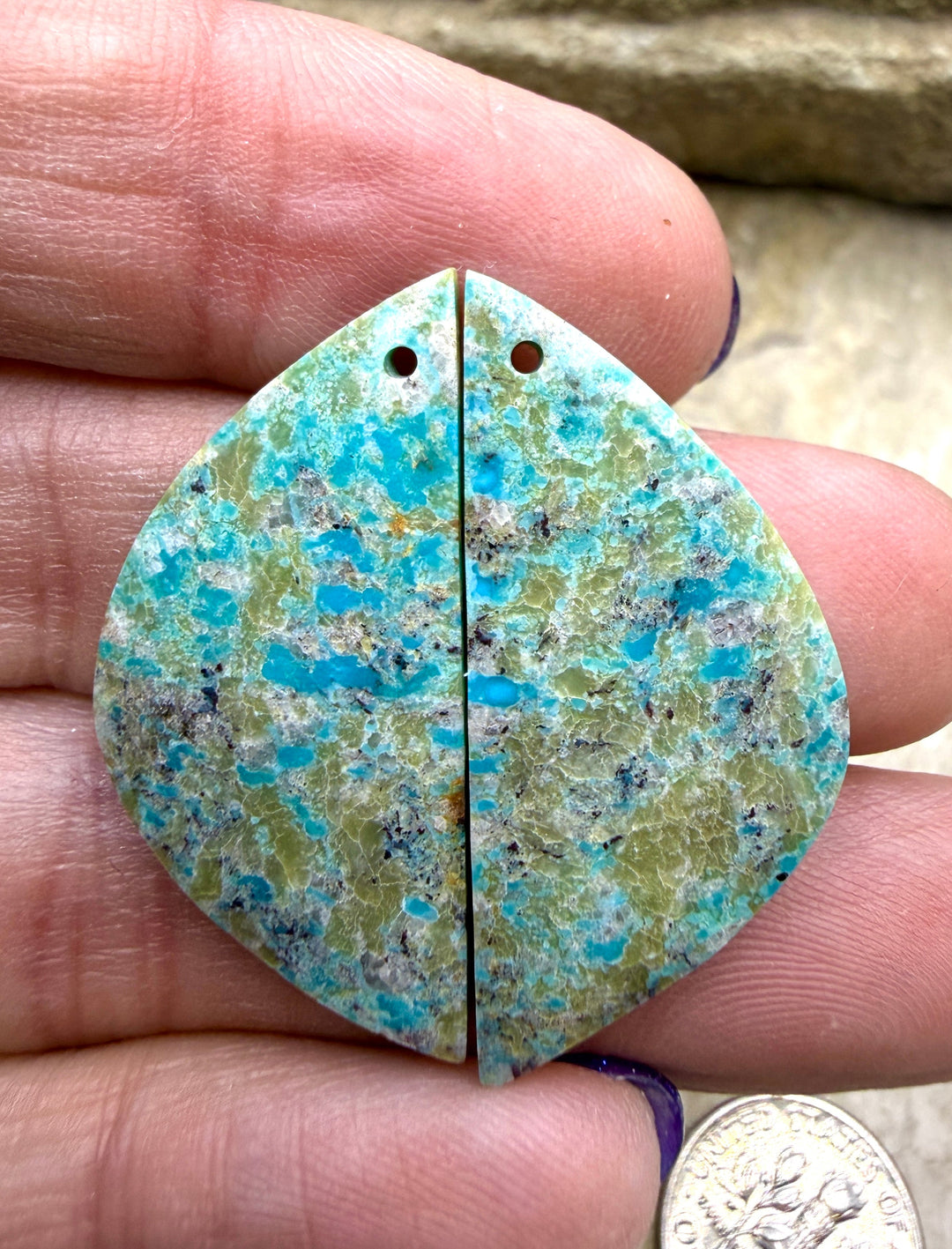 Turquoise Mountain Turquoise (Arizona) Matching Earring