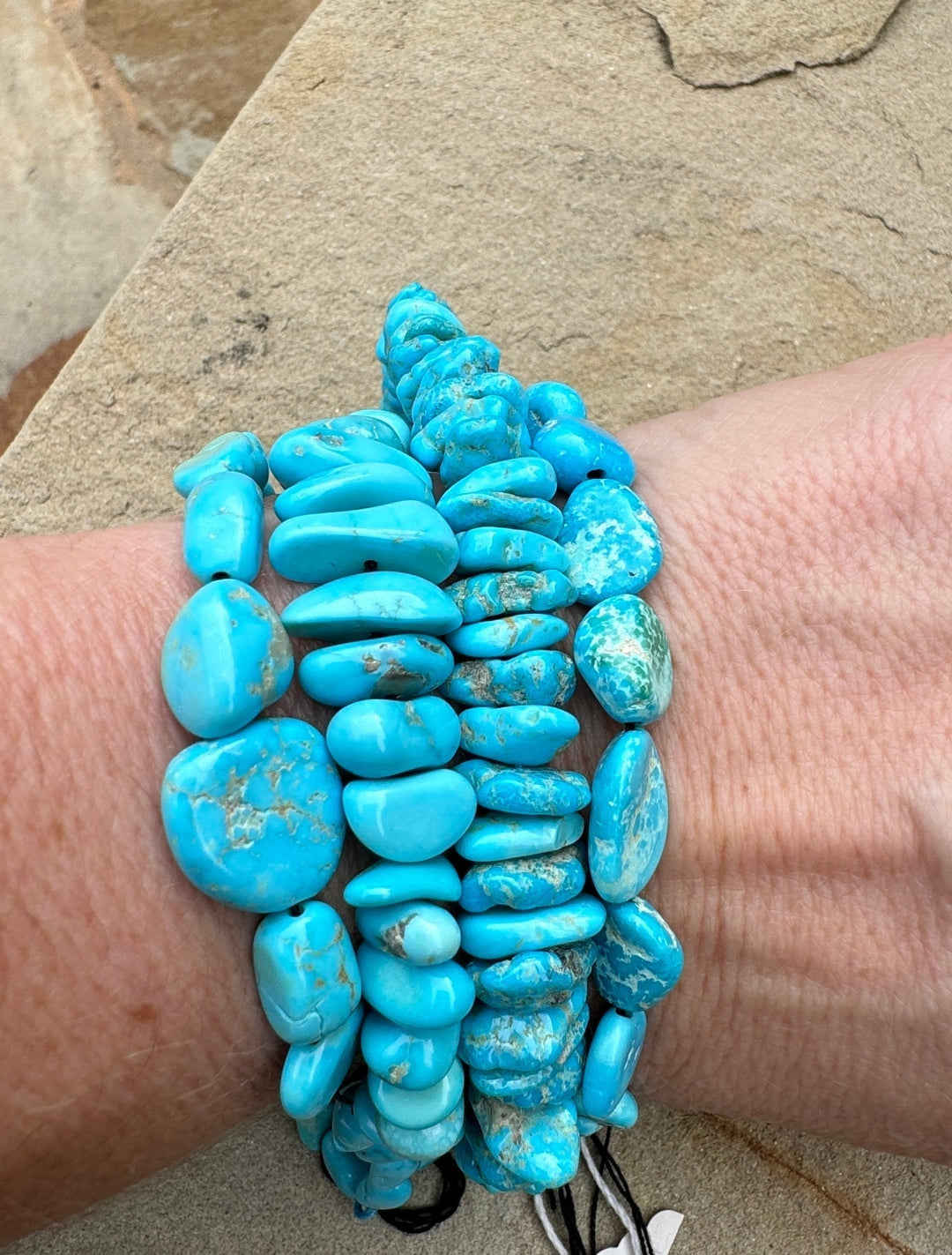 Turquoise Mountain (Arizona) various Nugget Bead Strands