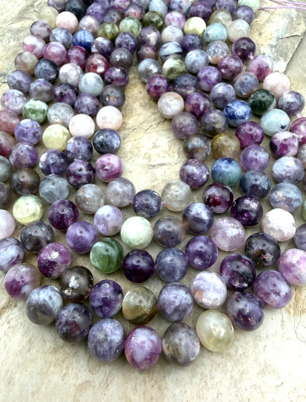 Unicorn Stone (Madagascar) Round Beads 10mm 15 Inch