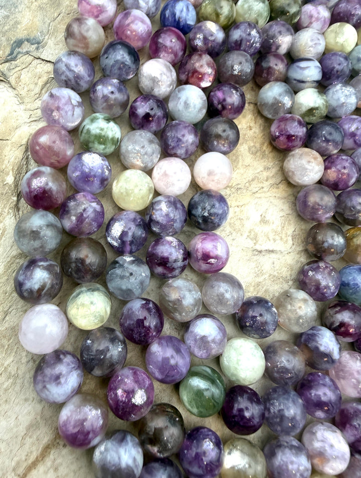 Unicorn Stone (Madagascar) Round Beads 10mm 15 Inch