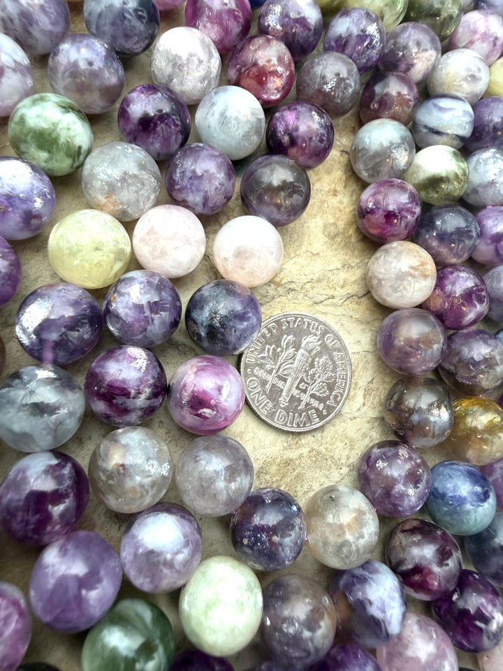 Unicorn Stone (Madagascar) Round Beads 10mm 15 Inch