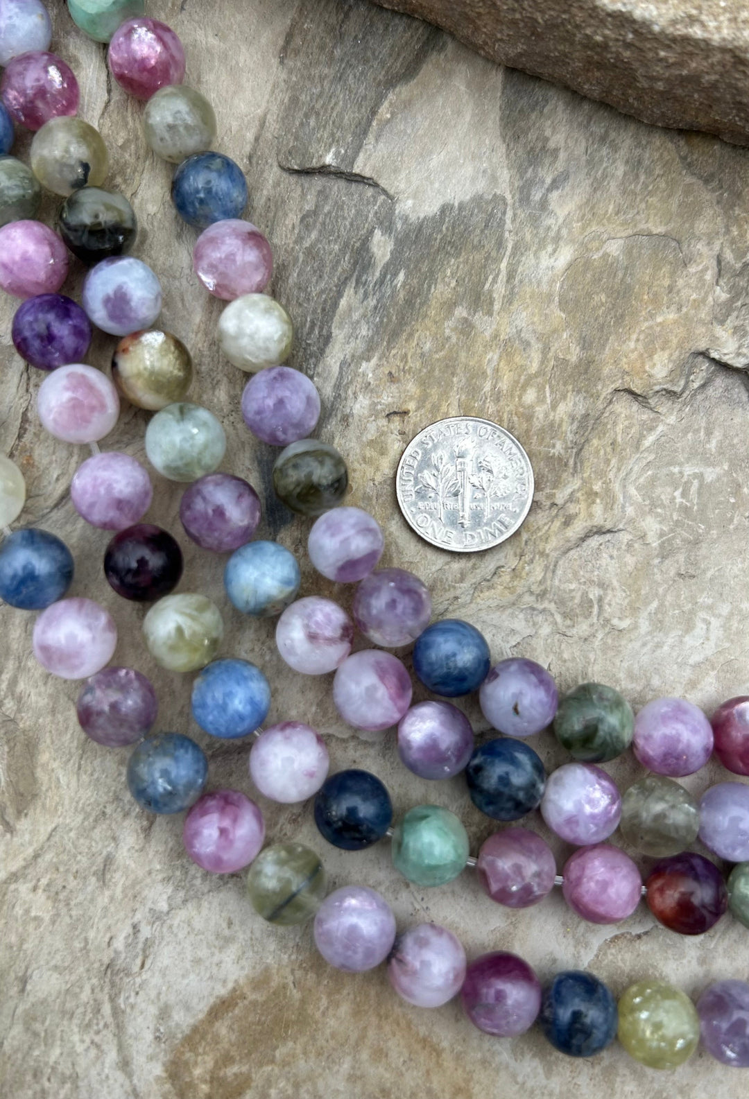 Unicorn Stone (Madagascar) Round Beads 10mm 7.5 Inch