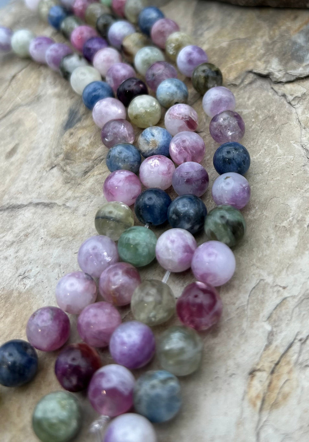 Unicorn Stone (Madagascar) Round Beads 10mm 7.5 Inch