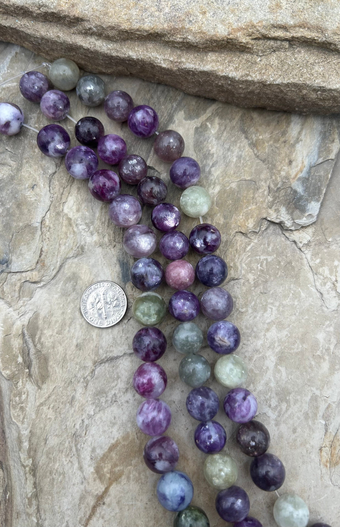 Unicorn Stone (Madagascar) Round Beads 12mm 8 Inch