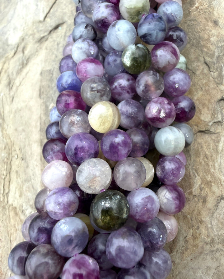 Unicorn Stone (Madagascar) Round Beads 7mm 15 Inch