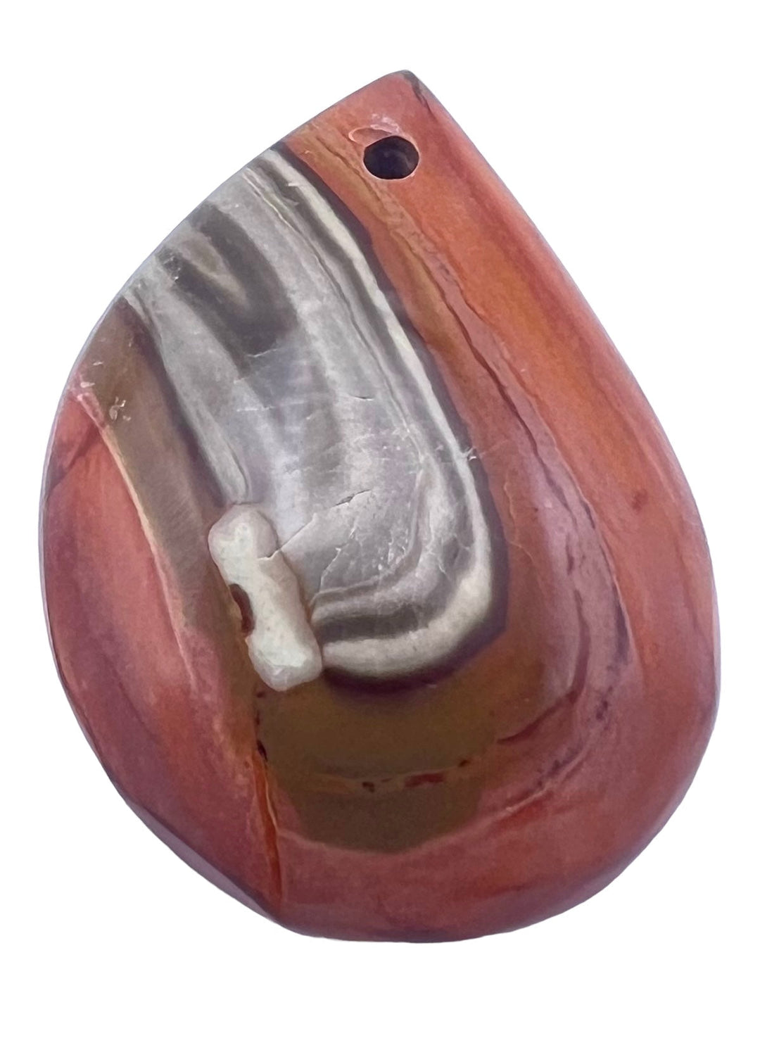 Utah Picture Jasper Focal Pendant Bead 31x40mm - American