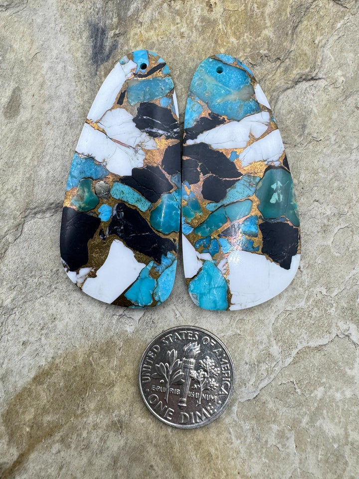 White Buffalo Kingman Turquoise & Bronze - Kingman