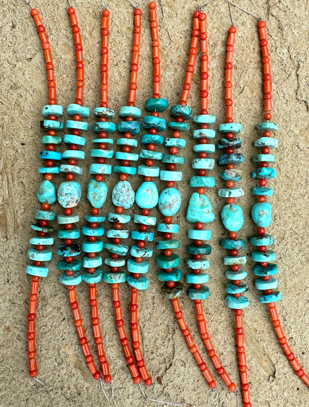 White Water Turquoise and Natural Italian Red Coral