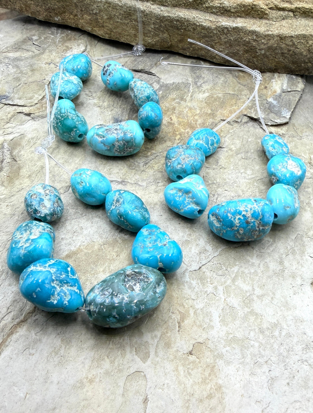 White Water Turquoise (Mexico) Big Graduated Nugget Focal